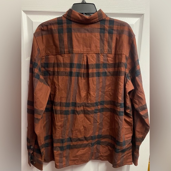 Carhartt NWOT Cotton Blend Loose Rugged Flex Plaid Button Up Shirt Size 1X - Picture 5 of 5